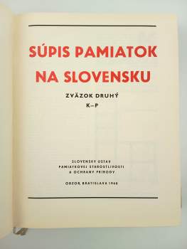 Ivan Harminc: Súpis pamiatok na Slovensku, Zväzok 1 - 3
