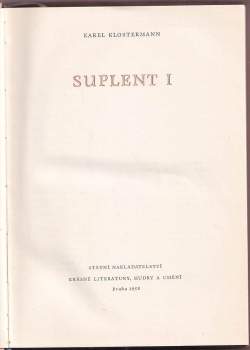 Karel Klostermann: Suplent I. - II.