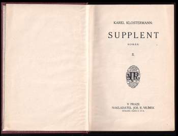Karel Klostermann: Supplent
