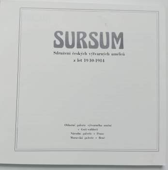 Ludvík Ševeček: Sursum