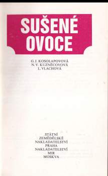 Libuše Vlachová: Sušené ovoce