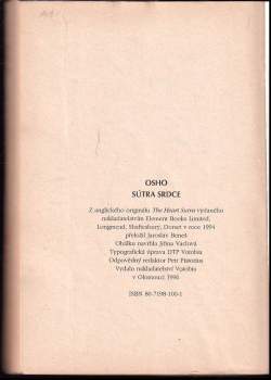 Osho: Sútra srdce