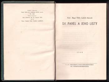 Ludvík Matoušů: Sv. Pavel a jeho listy