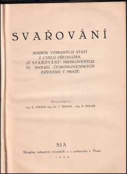 B Holub: Svařování