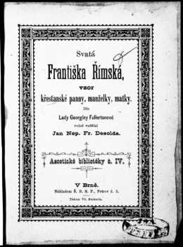 Svatá Františka Římská, vzor křesťanské panny, manželky, matky
