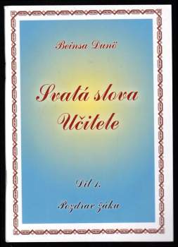 Svatá slova Učitele
