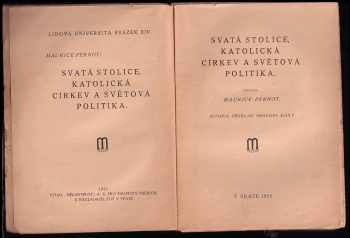 Maurice Pernot: Svatá stolice, katolická církev a světová politika