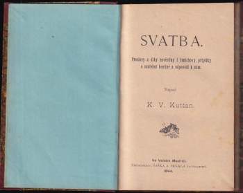 Karel Václav Kuttan: Svatba