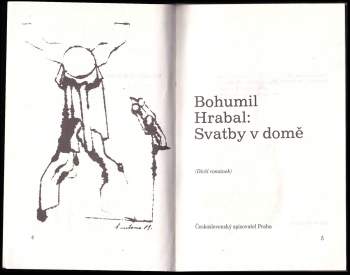 Bohumil Hrabal: Svatby v domě