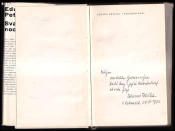 Eduard Petiška: Svatební noci