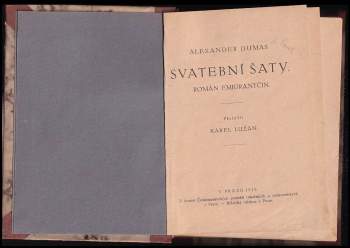 Alexandre Dumas: Svatební šaty