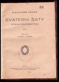 Alexandre Dumas: Svatební šaty