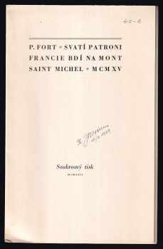 Paul Fort: Svatí patroni Francie bdí na Mont Saint Michel