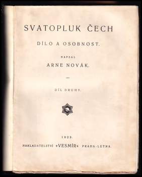 Arne Novák: Svatopluk Čech