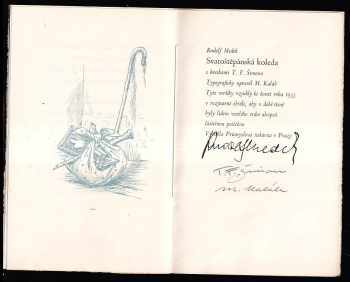 Rudolf Medek: Svatoštěpánská koleda