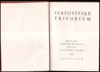 Jaromír Funke: Svatovítské triforium