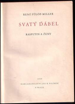 René Fülöp-Miller: Svatý ďábel