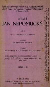 František Xaver Stejskal: Svatý Jan Nepomucký