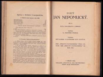 František Xaver Stejskal: Svatý Jan Nepomucký