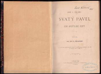 Constant Henri Fouard: Svatý Pavel a jeho apoštolské cesty