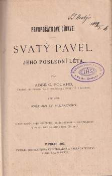 Constant Henri Fouard: Svatý Pavel