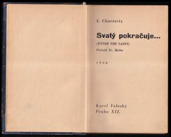 Leslie Charteris: Svatý pokračuje