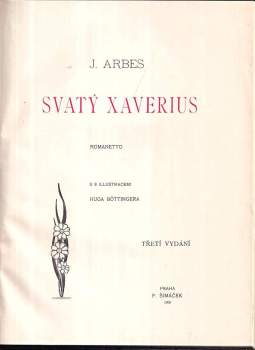 Jakub Arbes: Svatý Xaverius