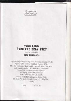 Tomáš Baťa: Švec pro celý svět