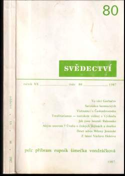 Svědectví ; Svědectví : Čtvrtletník pro politiku a kulturu