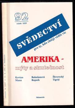 Josef Škvorecký: Svědectví