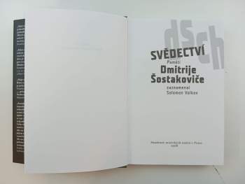 Dmitrij Dmitrijevič Šostakovič: Svědectví