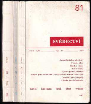 Svědectví, KOMPLETNÍ ROČNÍK XXI.