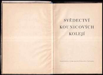 Svědectví Kounicových kolejí