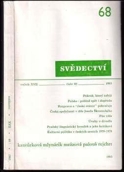 Svědectví- ROČNÍK XVII.