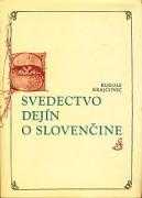 Svedectvo dejín o slovenčine