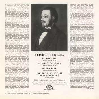 The Czech Philharmonic Orchestra: Švédské Symfonické Básně / Pochod K Shakespearově Slavnosti