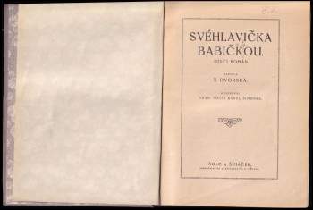 Eliška Krásnohorská: Svéhlavička babičkou