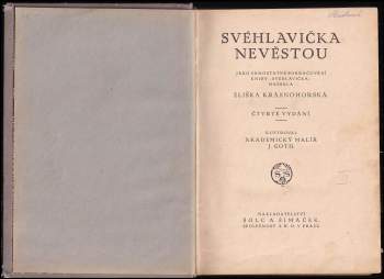 Eliška Krásnohorská: Svéhlavička nevěstou