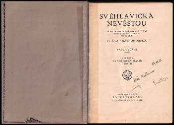 Eliška Krásnohorská: Svéhlavička nevěstou