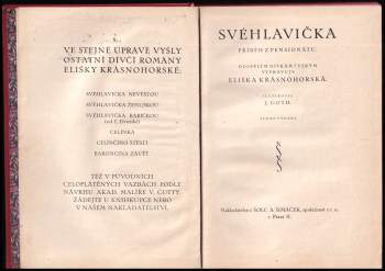 Eliška Krásnohorská: Svéhlavička nevěstou