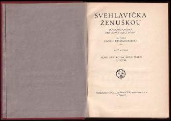 Eliška Krásnohorská: Svéhlavička ženuškou