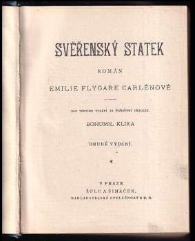 Emilie Flygare-Carlén: Svěřenský statek