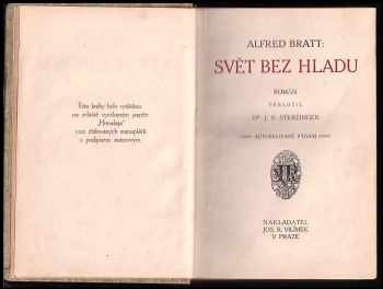 Alfred Bratt: Svět bez hladu - Rom