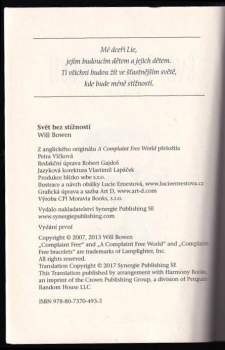 Will Bowen: Svět bez stížností