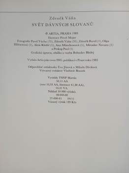 Zdeněk Váňa: Svět dávných Slovanů