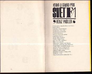 Heinz Prüller: Svět F/1