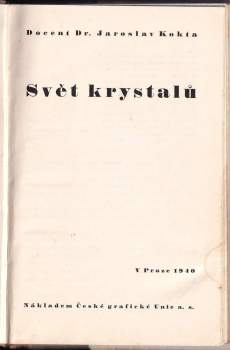 Jaroslav Kokta: Svět krystalů