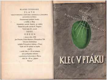 Blaise Cendrars: Zlato