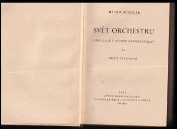 Mirko Očadlík: Svět orchestru