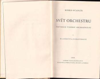 Mirko Očadlík: Svět orchestru